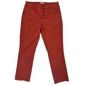 NWT Pistola Size 31 Salmon Jeans Five Button Front